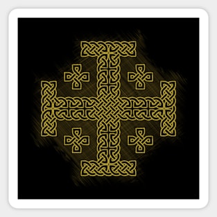 Celtic Jerusalem Cross Sticker